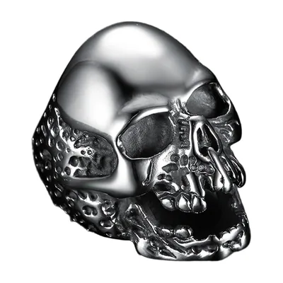 Anillo Statement de Calavera en Acero Inoxidable 316L