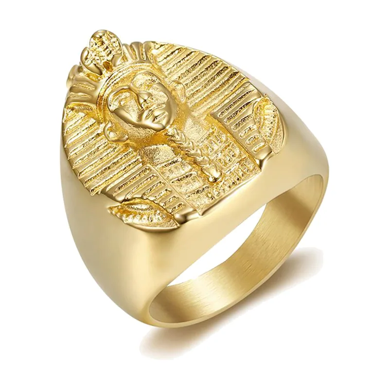 Ägyptischer Pharao Siegelring, 316L Edelstahl